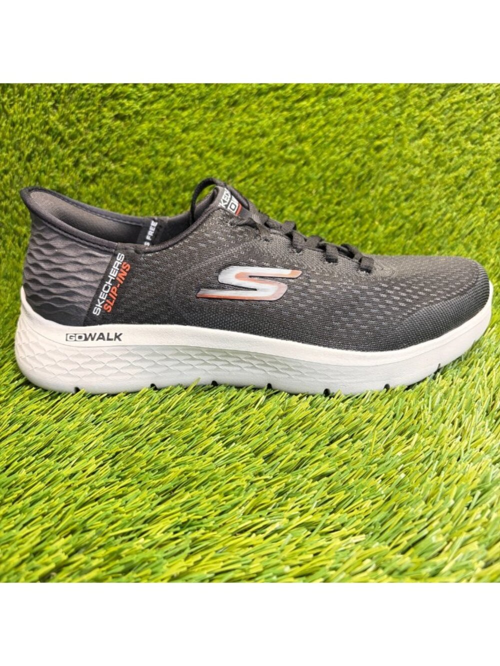 Skechers GO WALK Flex New World Mens‎ Size 7.5EE Black Running Shoes Sneakers